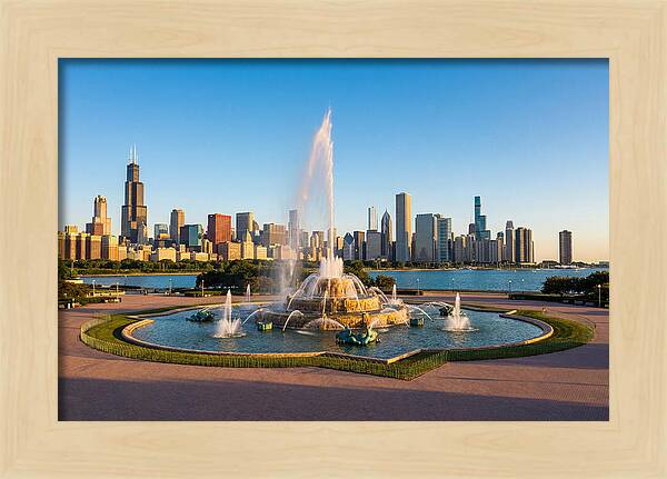 Buckingham Fountain At Sunset