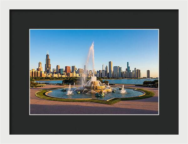 Buckingham Fountain At Sunset