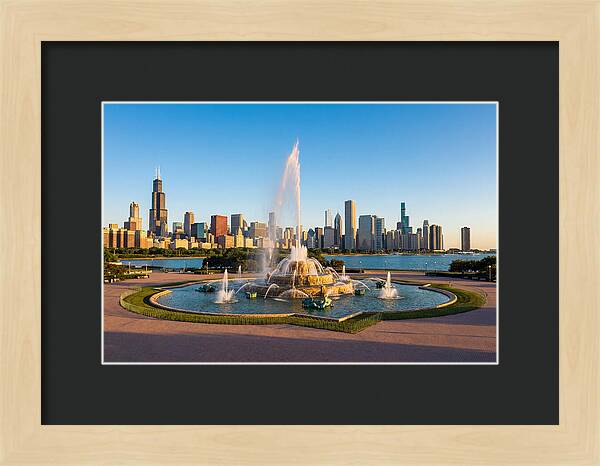 Buckingham Fountain At Sunset