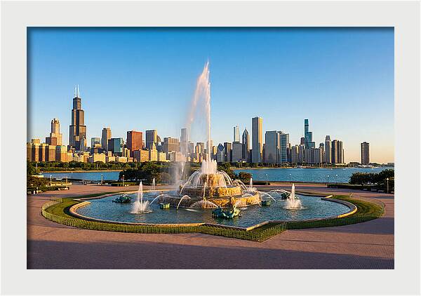 Buckingham Fountain At Sunset