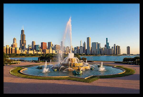 Buckingham Fountain At Sunset