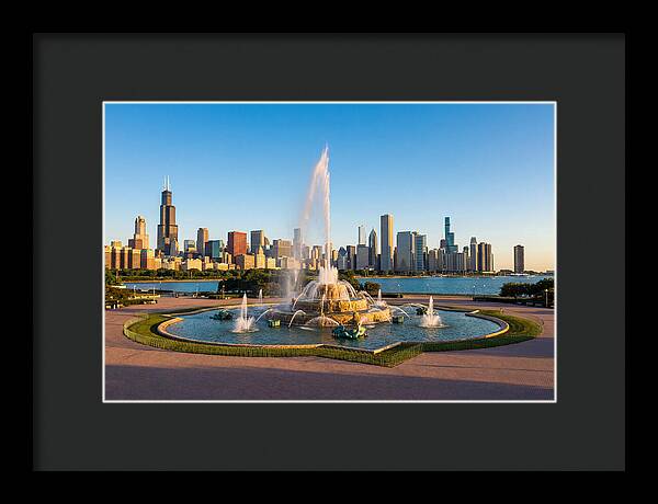 Buckingham Fountain At Sunset