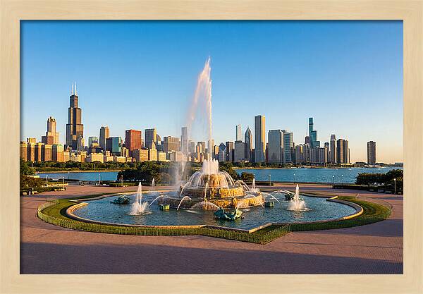 Buckingham Fountain At Sunset