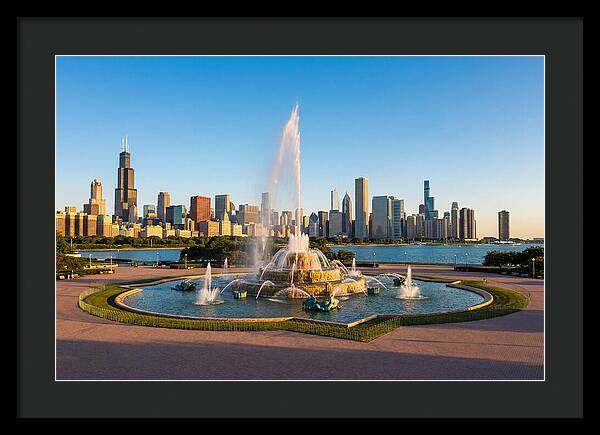 Buckingham Fountain At Sunset