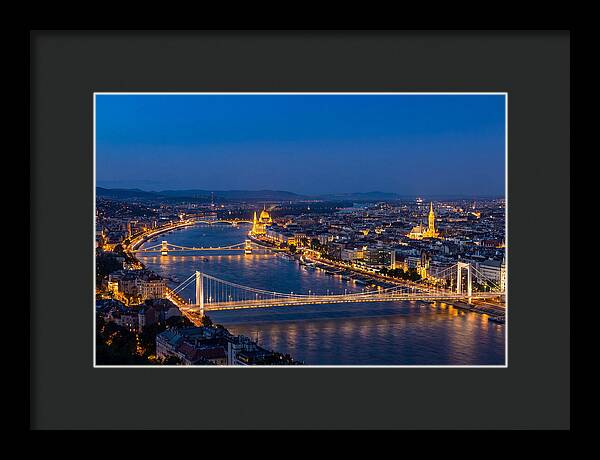 Budapest Illuminated At Blue Hour