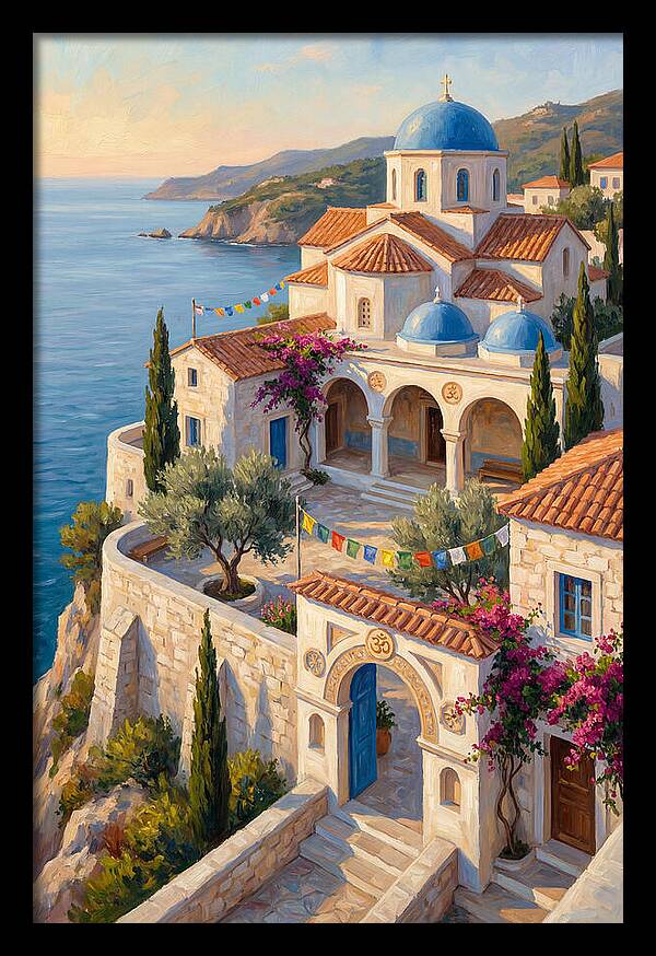 Buddhist Temple Overlooking Sea