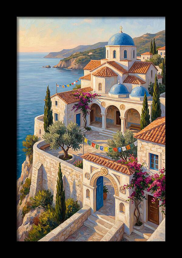 Buddhist Temple Overlooking Sea