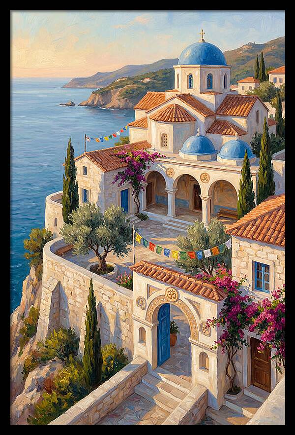 Buddhist Temple Overlooking Sea