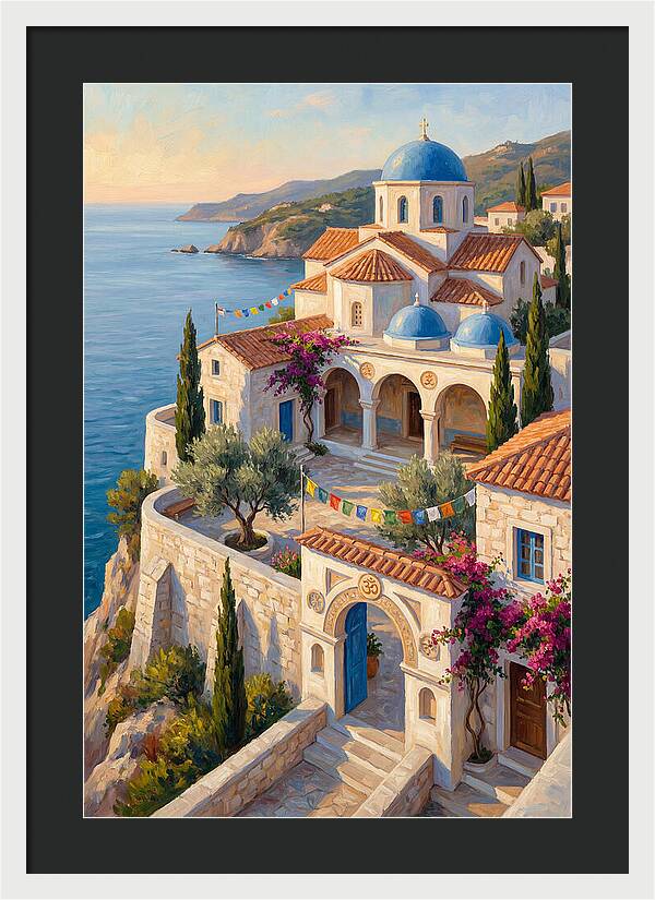 Buddhist Temple Overlooking Sea
