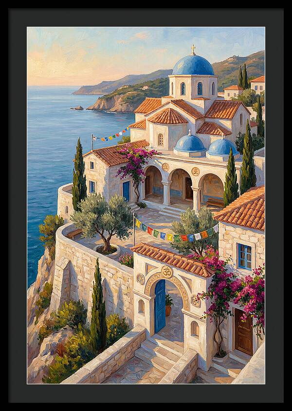 Buddhist Temple Overlooking Sea