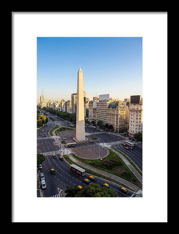 Buenos Aires Obelisco At Dusk