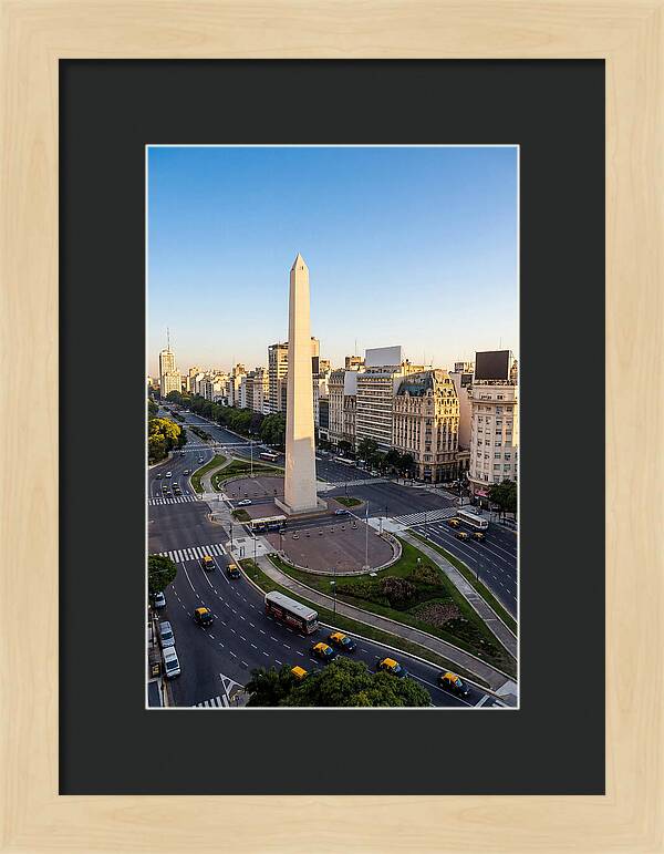 Buenos Aires Obelisco At Dusk