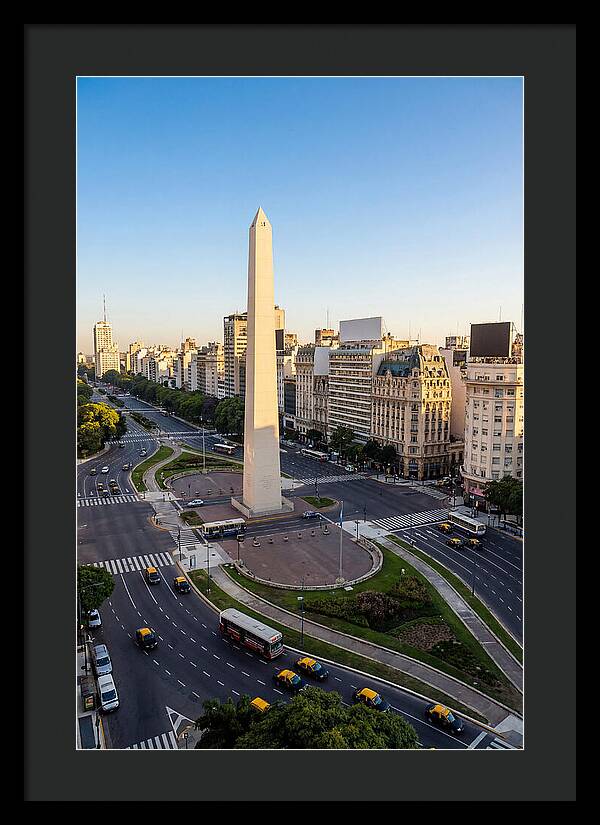 Buenos Aires Obelisco At Dusk