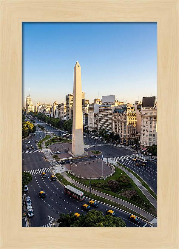 Buenos Aires Obelisco At Dusk