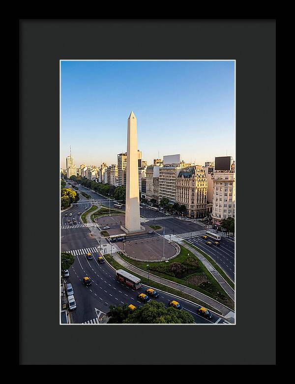 Buenos Aires Obelisco At Dusk