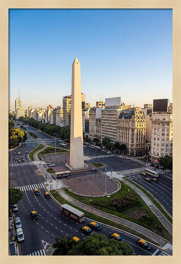 Buenos Aires Obelisco At Dusk