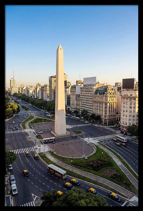 Buenos Aires Obelisco At Dusk