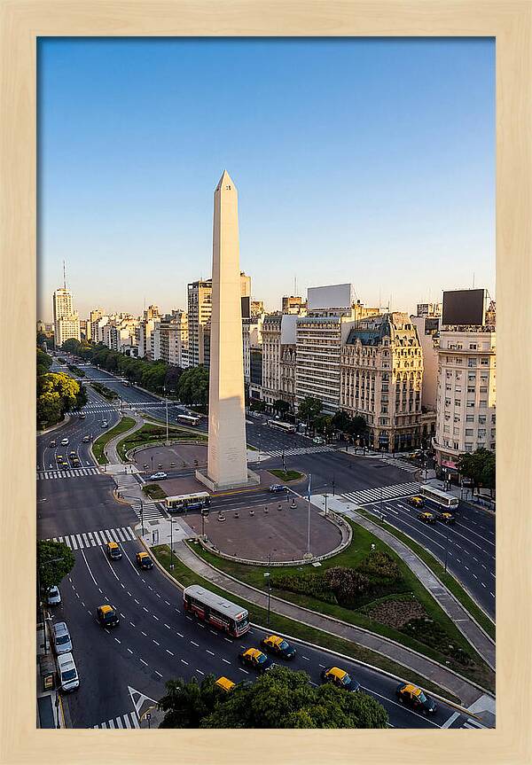 Buenos Aires Obelisco At Dusk