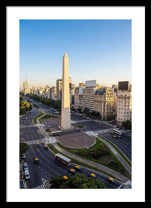 Buenos Aires Obelisco At Dusk