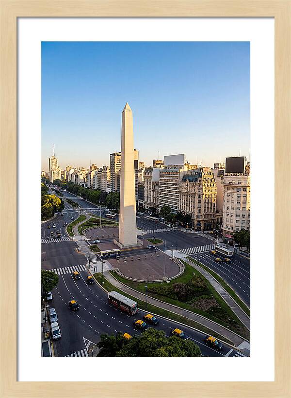 Buenos Aires Obelisco At Dusk