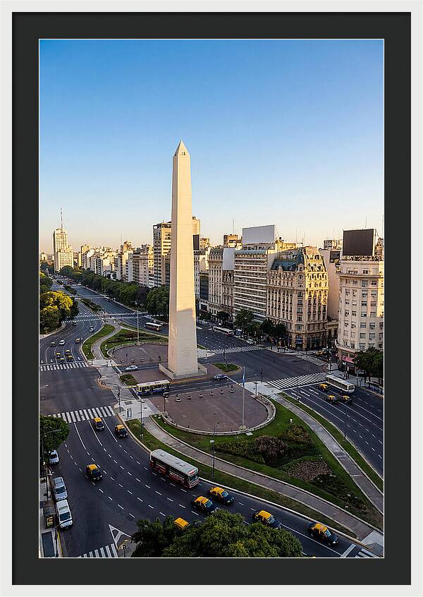 Buenos Aires Obelisco At Dusk