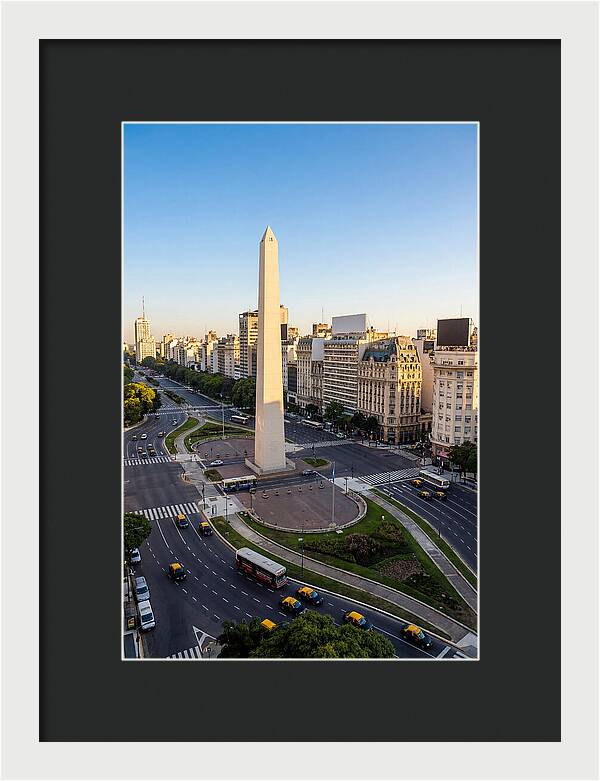 Buenos Aires Obelisco At Dusk