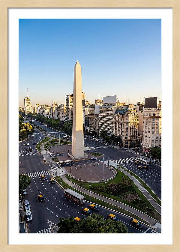 Buenos Aires Obelisco At Dusk