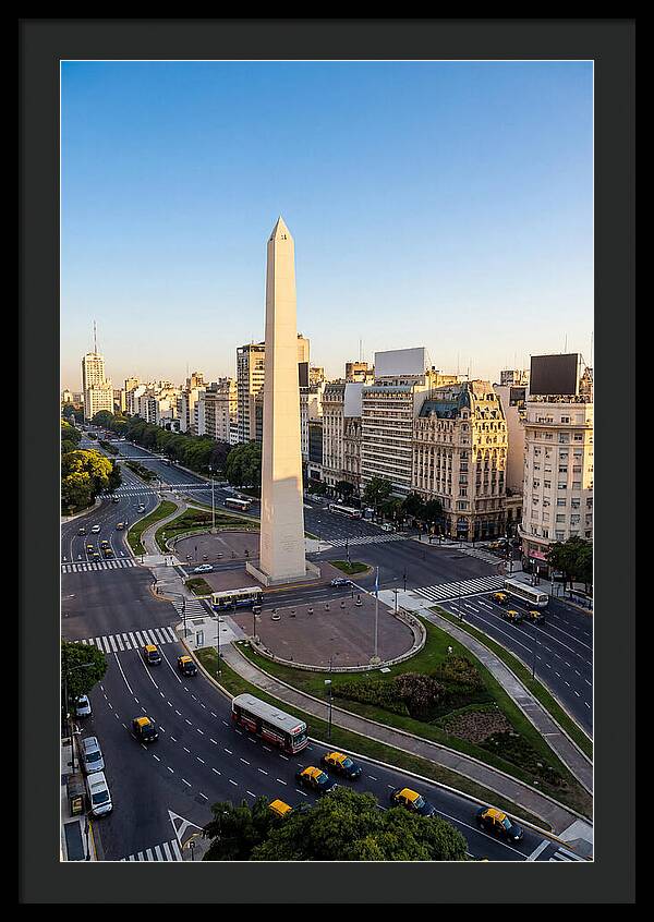 Buenos Aires Obelisco At Dusk
