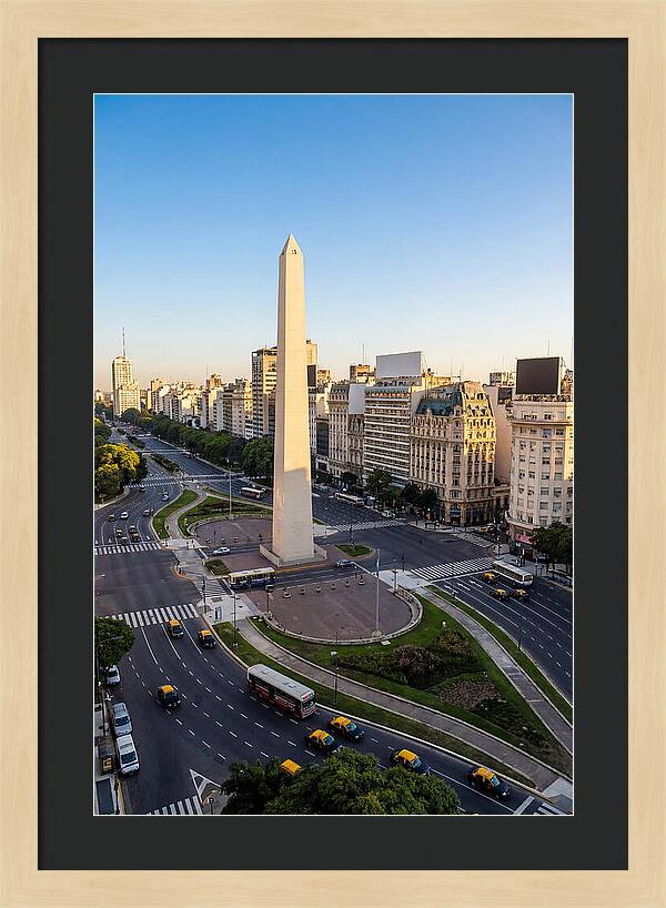 Buenos Aires Obelisco At Dusk