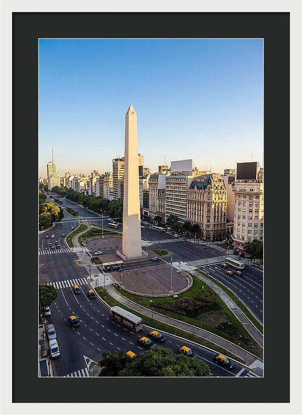 Buenos Aires Obelisco At Dusk