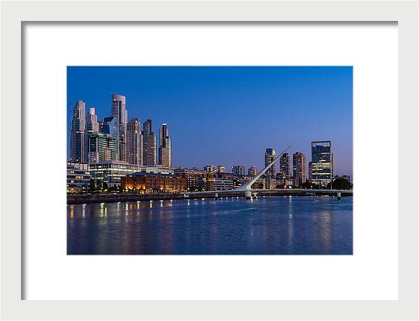 Buenos Aires Skyline At Blue Hour