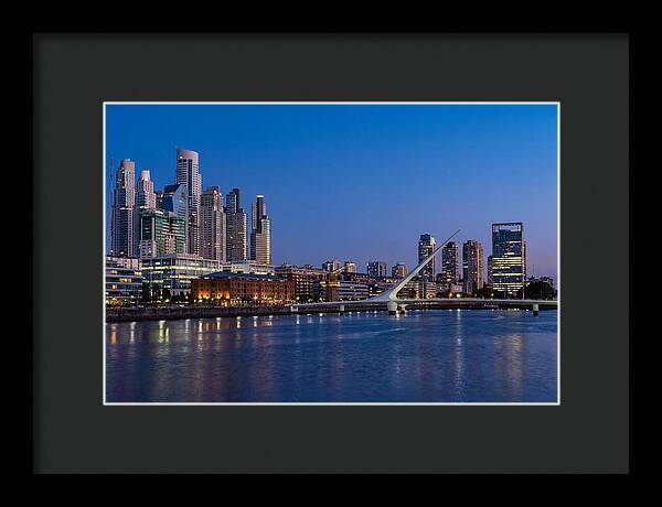 Buenos Aires Skyline At Blue Hour