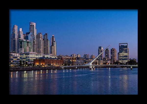 Buenos Aires Skyline At Blue Hour