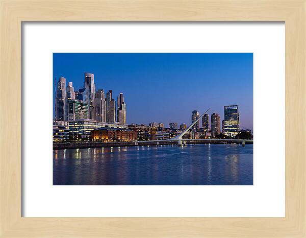 Buenos Aires Skyline At Blue Hour