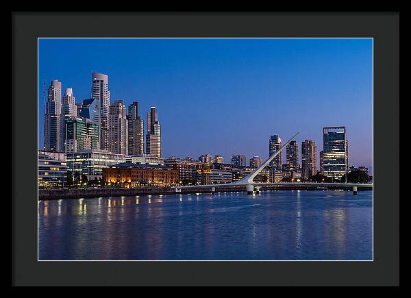 Buenos Aires Skyline At Blue Hour