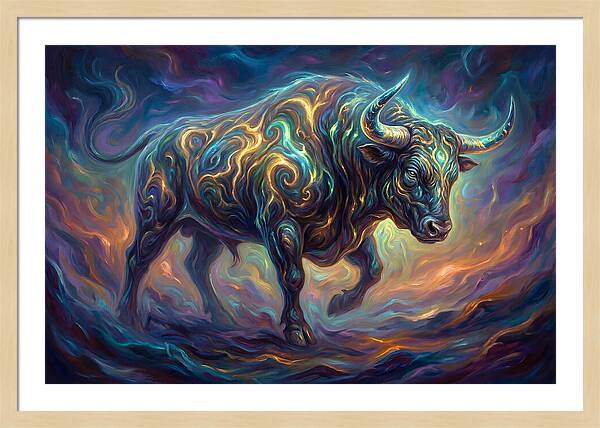 Bull In Motion
