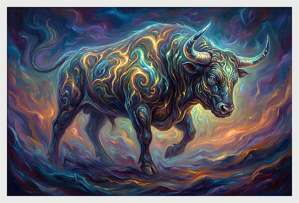 Bull In Motion