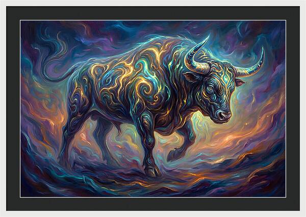 Bull In Motion