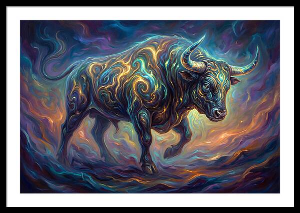 Bull In Motion