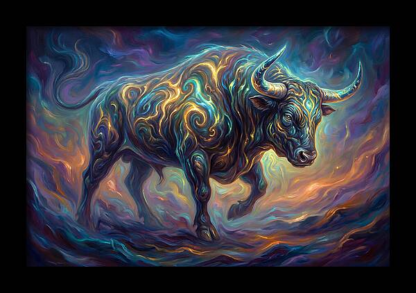 Bull In Motion