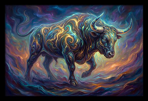 Bull In Motion
