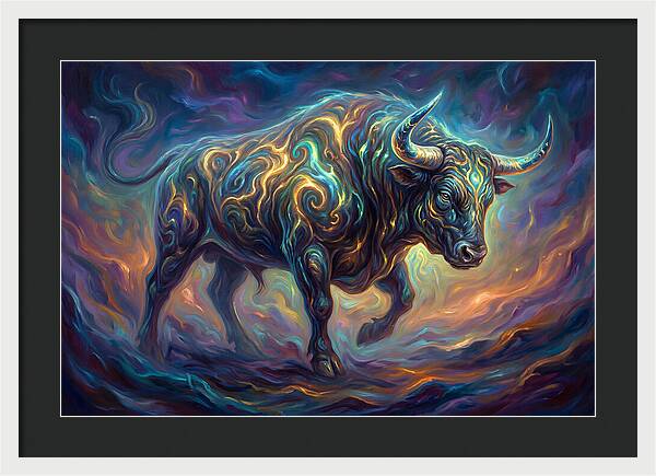 Bull In Motion