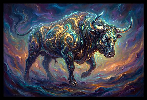 Bull In Motion