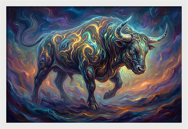 Bull In Motion