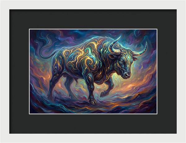 Bull In Motion