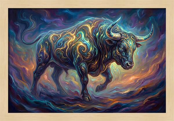 Bull In Motion