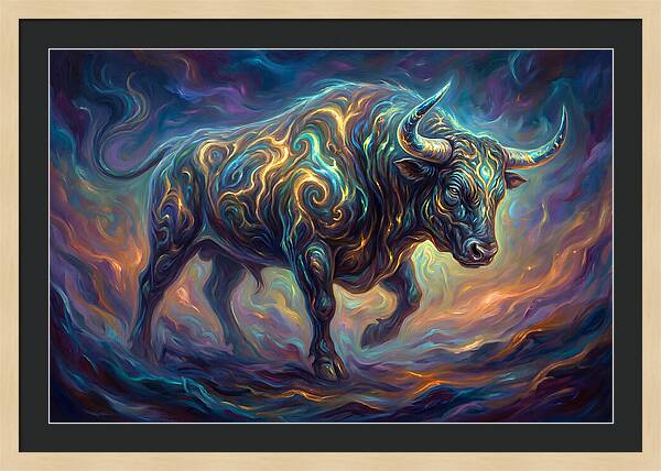 Bull In Motion