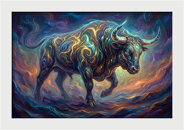 Bull In Motion