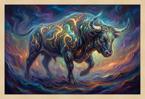 Bull In Motion