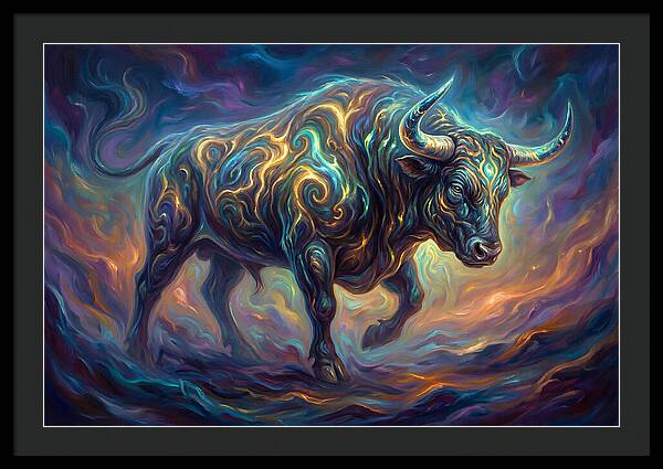 Bull In Motion